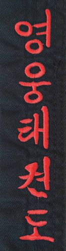 Stick Korean characters 2.3x15cm